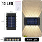 10 LED Solar Wall Lamp Outdoor Waterproof Solar Powered Light UP and