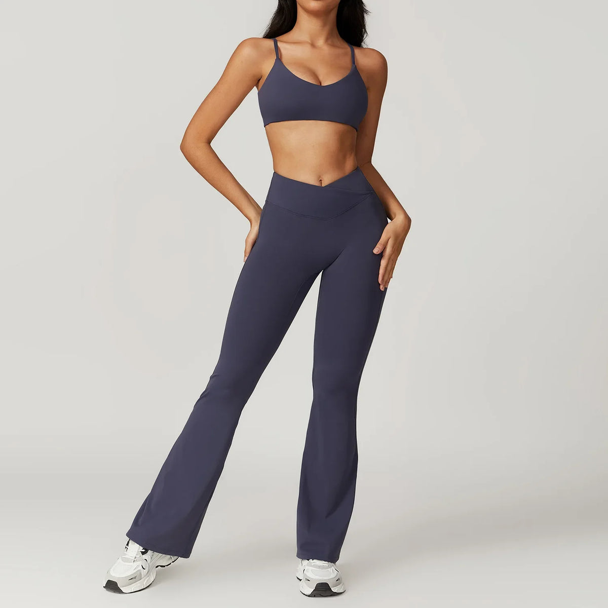 Women's 2-Piece Yoga Set: Crop Top & Leggings