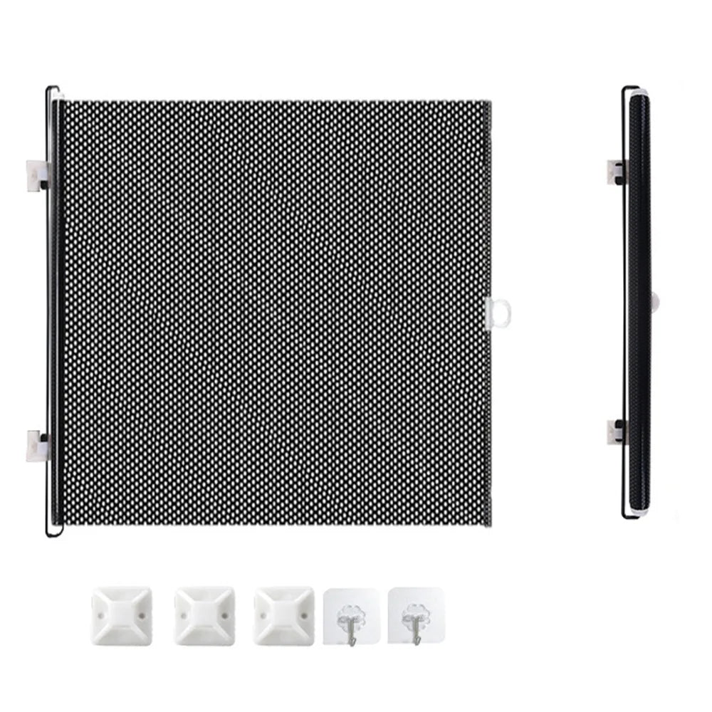 Pet Accessories Guard Retractable Fence Gate Barrier Universal Pet Network Fence Folding Black Child Barrier Fences Stairs