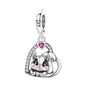 Hot Sale 925 Sterling Silver Dog Cat Cute Pet Animals Pendant Birthday Party Gift for Women Bangle Bracelet Necklace DIY Jewelry