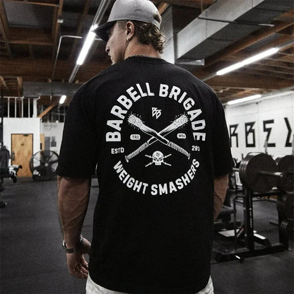 LiftMax Brigade: Oversized Unisex Gym Tee