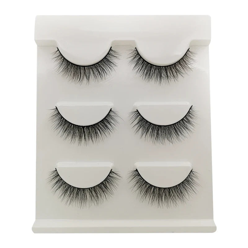 SHIDISHANGPIN 3/5/16 Pairs Natural Long False Eyelashes Dramatic Fluffy 3D Mink Lashes Wispy Wholesale Eye Lashes Thick Cils