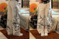 Y2K Gothic Punk Baggy Pants Women Red White Tribal Flame Print Wide Leg Trousers Vintage Grunge Streetwear Alt Clothing