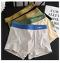 4PCS Mens Underwear Men Fashion Underpants Male High Stretch Boxer Panties Shorts Breathable Soft Shorts Comfortable Plus size