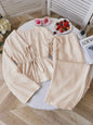 Summer Two Piece Set Women Striped V Neck Lace Up Sleeveless Blouse