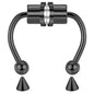 1/2/3/4/5pcs Fake Magnetic Stainless Steel Nose Rings, Non Piercing