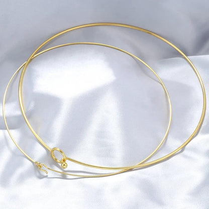 316L Stainless Steel Heart Round Adjustable Collar Women's Necklace Simple Open Neck Metal Jewellery Accessories: VL534 VL535