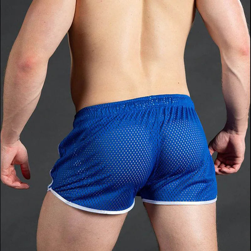 2026 New Gym Mens Summer Running Shorts Quick Dry grid Workout Short Pants GYM Wear Men Training Beach Breathable sports Shorts