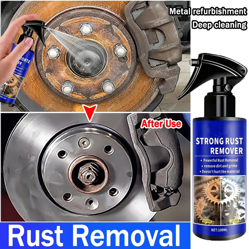 Car All-Purpose Rust Remover Spray - 100ml, Fast-Acting Iron Oxidation