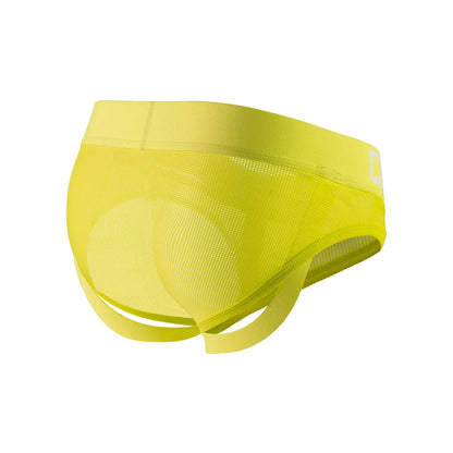 CLEVER-MENMODE Men Penis Cockstrap Underwear Sexy Bulge Pouch Briefs Cockring Lingerie Mesh Sheer Panties Jockstrap O-Ring
