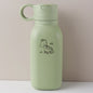 450ml Custom Name Silicone Straw Cup, Personalized Cartoon Pattern
