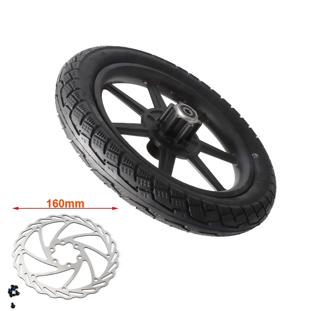 Electric Scooter 14 inch Front Wheel 14x2.125/54-254 Tire Inner Tube with Brake Disc For E-bike Folding Bicycles Tricycle Bike
