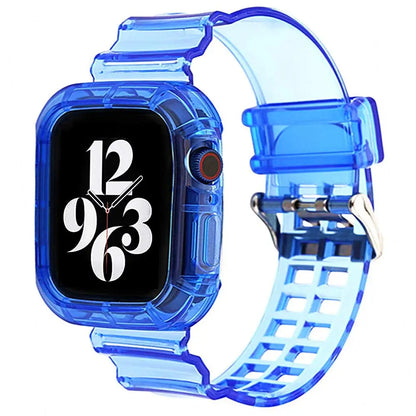 Apple Watch Transparent Silicone Band with Matching Case