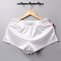 Mens Pajamas Shorts Homewear Smooth Silky Underwear Men Sleep Bottoms Loungewear Boxer Shorts Men Underpants Boxers