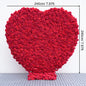 Angela Flower Red Rose Creative Love Heart Floral Wall Cloth Base Flower Arrangement Wedding Backdrop Frame Proposal Decor A7699
