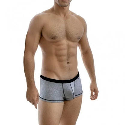 Men's Underwear Personalized Design Low Waist Boxers Pack Breathable Single Layer U Convex Pouch Boxershorts Men