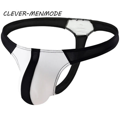Men Jockstrap T Back G String Thong Men's Fetish Bikini Seamless Lingerie Sexy Ultra Thin Straps Panties Penis Bag Underpants