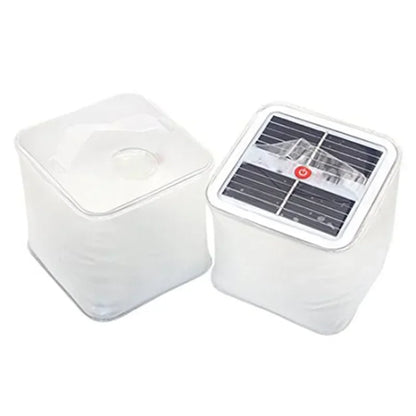 Portable Solar Camping Tent Light LED Waterproof Emergency Light Outdoor Lighting Hiking Backpack Foldable Inflatable Light