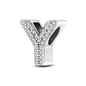 Fit Original Bangle Bracelet DIY A-Z Alphabet Charms Bead 925 Sterling Silver CZ Zircon LOVE Letter Dangle Pendant Jewelry Gift