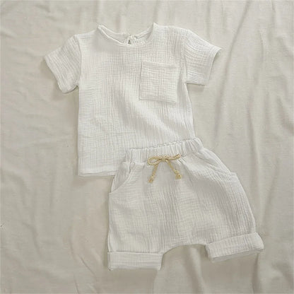 2 Pieces Babies Outfit Set Cotton Newborn Baby Girl Clothes Boys