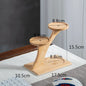 1pc Stable Bamboo Plant Stand Tree-Shaped Multi-Tier Flower Pot Holder Desktop Decor Flowerpot Tray Home Office