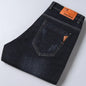   2025 Men NEW Men's Fashion Business Jeans Classic Style Casual Stretch Slim Jean Pants Male Brand Denim Trousers Black Blue Me