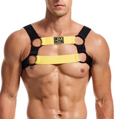 Gay Man Harness Sissy Fetish Man Rave Costumes Lingerie Sexy Open Ass Breast Hot Sexual Body Belt Temptation Party Exotic Tanks