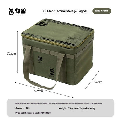 30l/42l/56l Insulated Waterproof Tactical Camping Bag Foldable Outdoor
