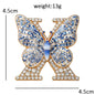 Wuli&baby Blue-and -White Porcelain Collection Animal Brooches For Women Unisex Goat Cat Butterfly Birds Party Office Brooch Pin