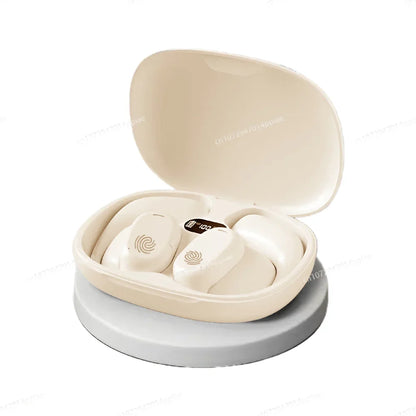 Portable Bone Conduction Earphones Bluetooth 5.3 HiFi 9D Stereo Noise Reduction Waterproof Earbud Outdoor Wireless Headset