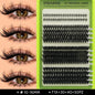 14 Rows Individual Cluster DIY Lash Extensions Natural Thin Wispy Bottom Lashes Mega Volume Thick Segmented Lash Clusters Mixed
