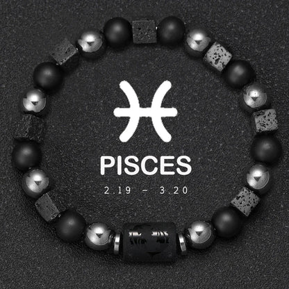 Sagittarius Zodiac Bracelet Natural Stone
