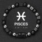 12 Zodiac Bracelets Natural Stone Cancer Virgo Leo Libra Bracelet Couples Friendship Gifts Bracelets Jewelry pulsera hombre