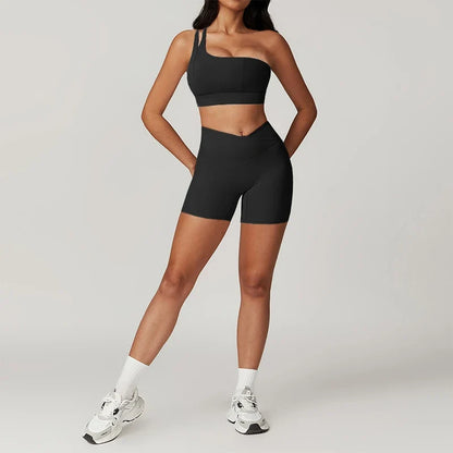 Women's Tracksuit Push-Up Workout Sportswear Tights Short Activewear