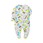 Unisex Newborn Baby Footed Pajamas Long Sleeve Zipper Romper Cotton Jumpsuit Solid White 0-12 Months Fashion Baby Clothes