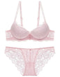 Hollow Lace Floral Sexy lingerie set Bow Padded Push Up women's bra Suitable for Small Busts sexy bras and panties