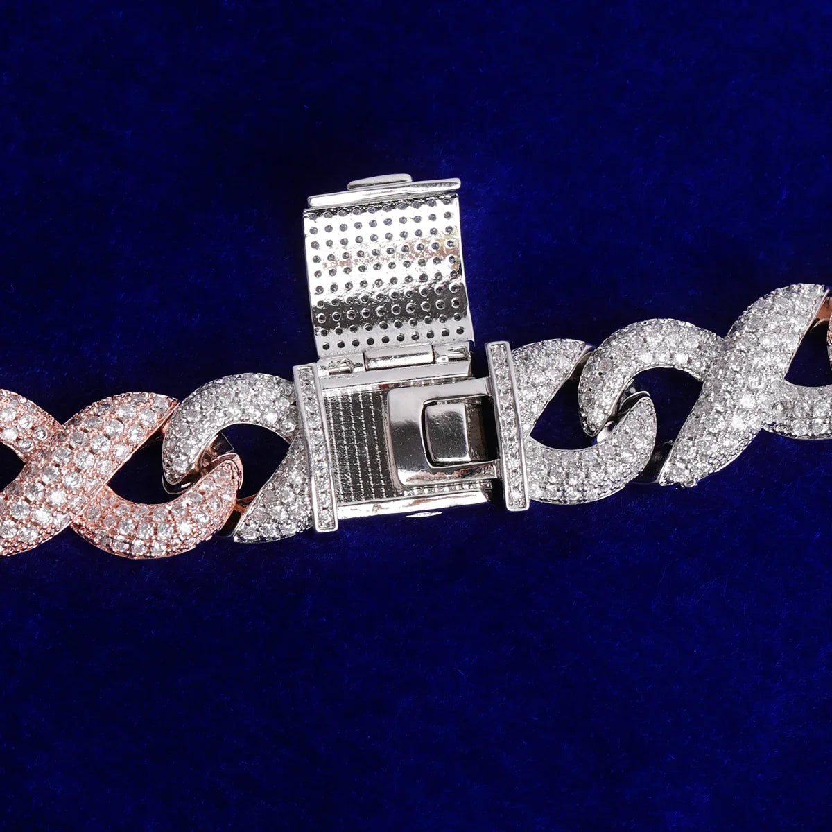 Bubble Letter Number 8 Cuban Link Chain for Men
