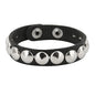Punk Bracelets PU Leather Studded Bracelet Adjustable Goth Cuff Bracelet Gothic Rivet Buckle Wristband for Men Women Emo Jewelry
