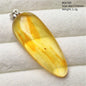 Natural Amber Pendant From Baltic Flower Yellow Amber Water Drop Women Men Jewelry Reiki Stone Women Men AAAAAAA