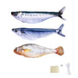 Petgravity 3PCS Electric Fish Pet Cat Toys Catnip Simulation Fish Swing Kitten Dance Fish Toy Funny Cats Playing Supplies USB Charging