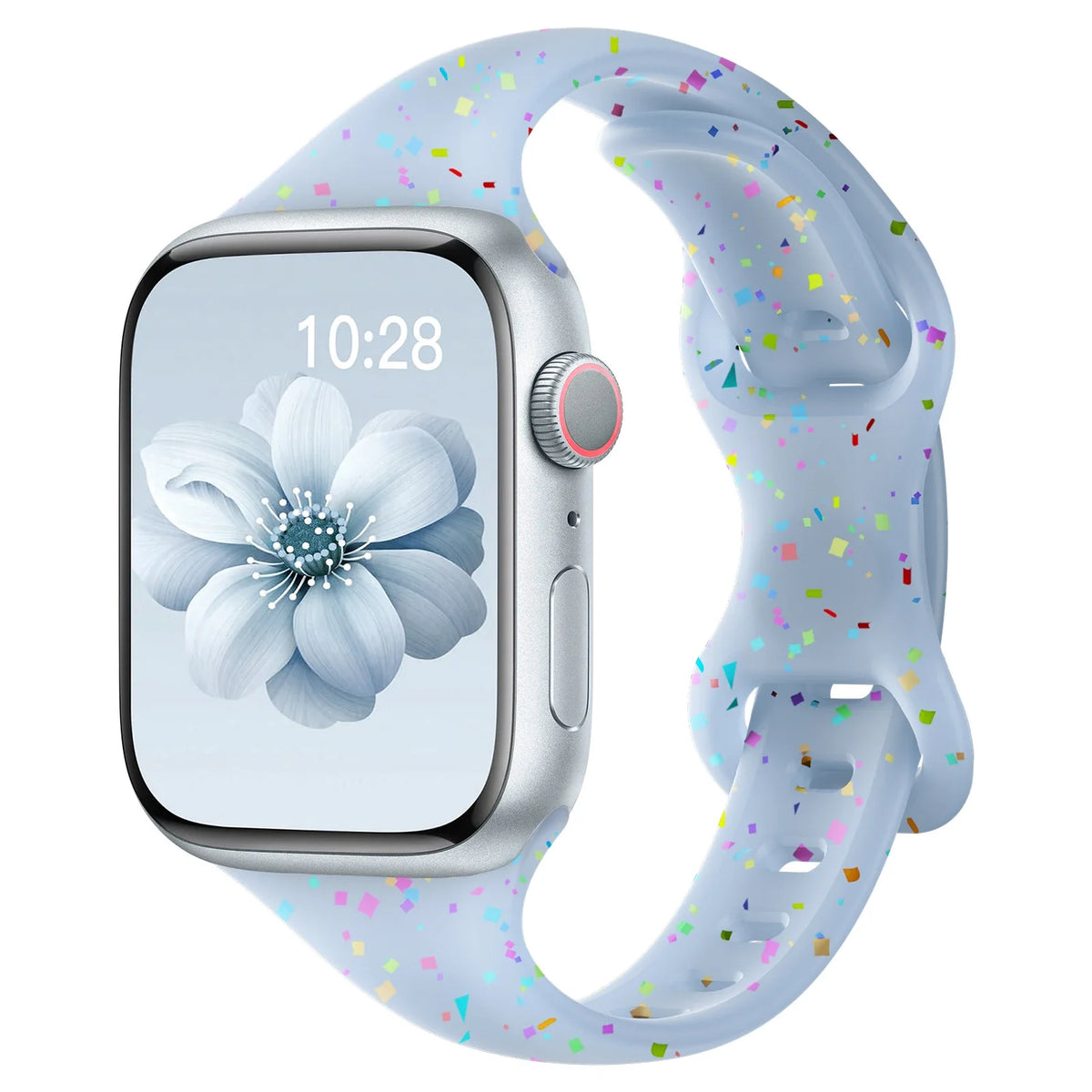 Apple Watch Slim Confetti Speckle Silicone Band