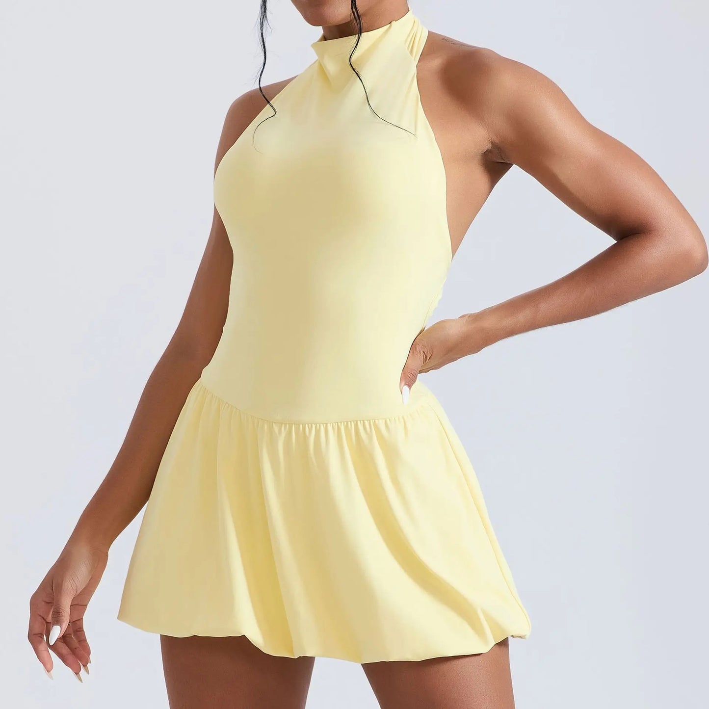 Ningyu High Neck Quick-Dry Tennis Golf Dress