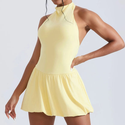 Ningyu High Neck Quick-Dry Tennis Golf Dress