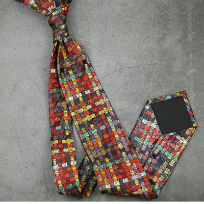 Fashion 8CM Wdith Elegant Neckties Vintage Retro Flower Printed Ties For Adult Mens Casual Daily Neckwear Wedding Party Cravate