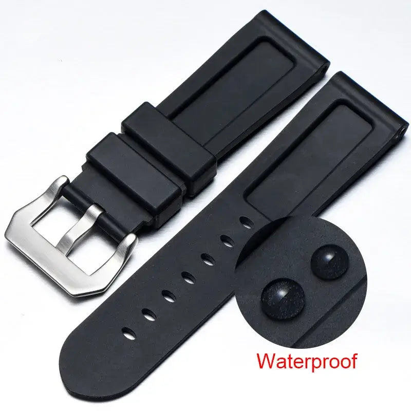 TicWatch Pro 5, Pro 3 & E3 Recessed-Panel Silicone Band