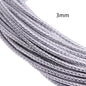 5m 3/4/6mm Braided Leather Cord Rope Strip Thread for DIY Pendant Neck Weaving Bracelet Jewelry Making Supplies Crafts Accessory