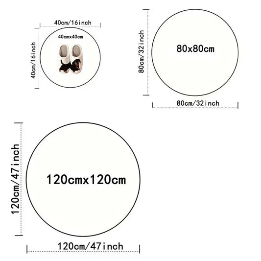 Round Persian Round Mat Round Carpet Bathroom Mat Home Decor Living Room Kitchen Rug Rugs for Bedroom Gift