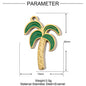 3pcs/Lot Stainless Steel Enamel Plam Flip Flop Shell Diy Charm Women Watermelon Strawberry Necklace Pendant Summer Ocean Jewelry