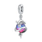 Hot Sale 925 Sterling Silver Dog Cat Cute Pet Animals Pendant Birthday Party Gift for Women Bangle Bracelet Necklace DIY Jewelry