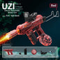 UZI Electric Water Gun with Lights Cool Electric Continuous Firing and Reloading Summer Water Play Kid’s Adult Toy Water Gun